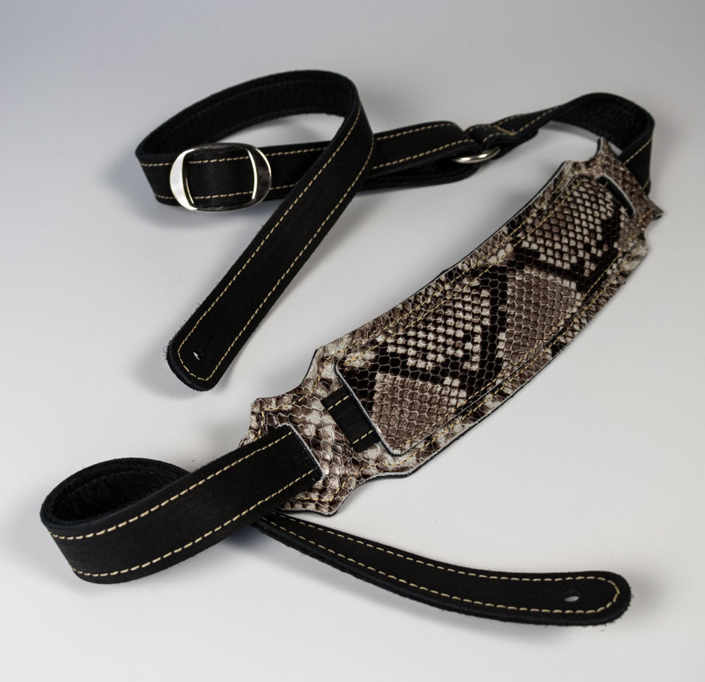 Leather Crossbody Strap - Snakeskin Crossbody Strap